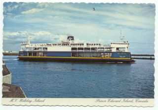 Prince Edward Island M.  V.  Holiday Island Auto & Passenger Ferry Postcard Canada