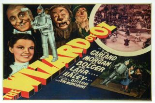 The Wizard Of Oz Collage,  Movie Film With Judy Garland Etc.  - - - Modern Postcard