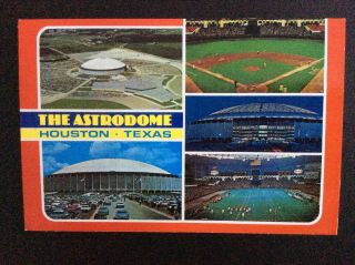 4 X 6” Postcard Of Houston Astrodome Stadium