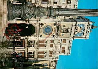 Picture Postcard; Venice,  Clock Tower At High Tide,  Flood