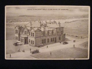 Vintage 1945 Royal & Ancient Golf Club House St Andrews Fife Postcard
