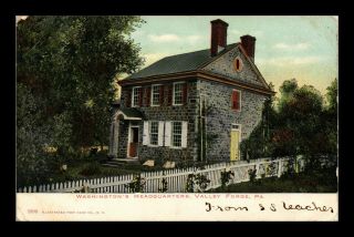 Dr Jim Stamps Us Washingtons Headquarters Valley Forge Pennsylvania Postcard