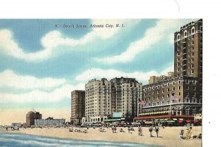 Beach Scene,  Atlantic City,  Jersey,  1940 