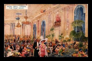 Dr Jim Stamps Hotel Cecil London The Palm Court United Kingdom Postcard