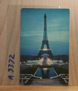 Eiffel Tower View Advertising Post Card For Vern 