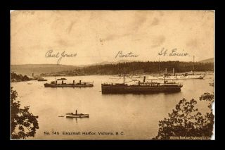 Dr Jim Stamps Esquimalt Harbor Victoria British Columbia Canada Postcard