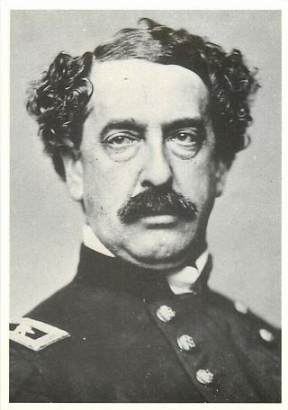 Abner Doubleday Civil War General In 1865 By Mathew Brady Modern Postcard