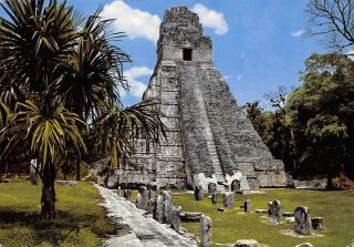 Central America Guatemala Templo Gran Jaguar Giant Jaguar Temple Tikal Peten