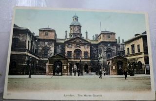 United Kingdom Uk London Horse Guards Postcard Old Vintage Card View Standard Pc