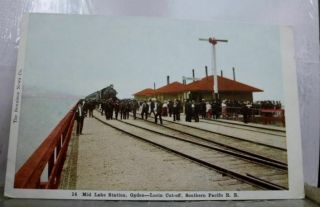 Washington Wa Mid Lake Station Ogden Postcard Old Vintage Card View Standard Pc