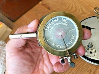 ANTIQUE MIKIPHONE POCKET GRAMOPHONE - - TO RESTORE 6