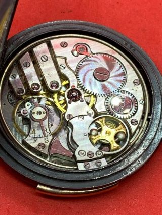Antique Audemars Piguet & Co.  Minute Repeater Pocket Watch Gun Metal RARE 7