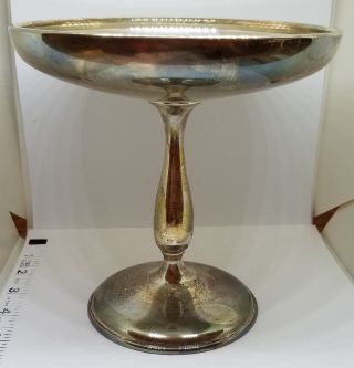 Vintage Estate Wallace Sterling Silver 72 Compote Candy Dish Weighted 14.  2 Ozs
