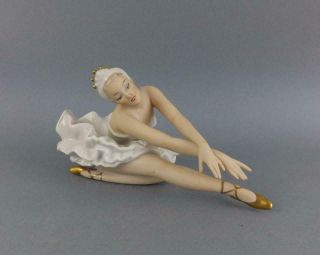 Antique Porcelain German Art Deco Figurine of Ballerina by Wallendorf 2