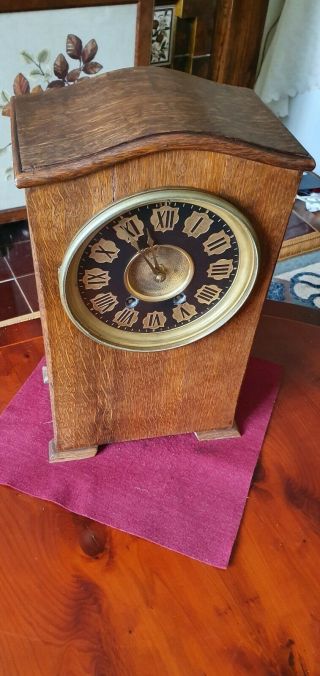 Large Mantle / Bracket Clock With Ting Tang Movement C1900