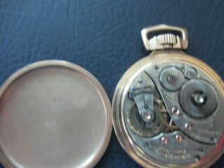 Vintage Elgin Pocket Watch 21 Jewel 10k Gold Filled Case B W Raymond 5 positions 8