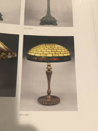 Wilkinson Leaded Stained Glass Lamp Duffner Handel Tiffany Era 9