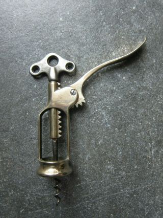Antique V.  Rousseau,  Le Parfait single lever brass frame corkscrew 2