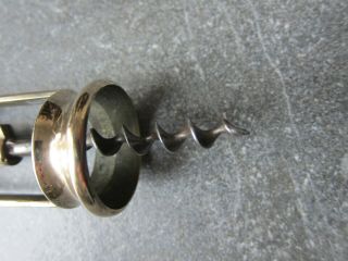 Antique V.  Rousseau,  Le Parfait single lever brass frame corkscrew 3