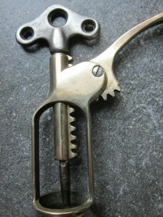 Antique V.  Rousseau,  Le Parfait single lever brass frame corkscrew 4