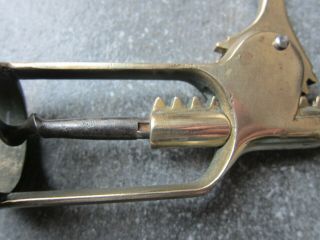 Antique V.  Rousseau,  Le Parfait single lever brass frame corkscrew 8