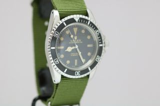 Rolex Submariner Ref 5513 Vintage Gilt Dial Dive Watch Circa 1960s Meters First 10