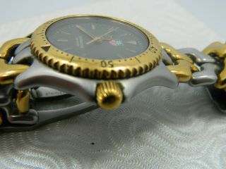 Vintage Silver/Gold Tone Men ' s Tag Heuer Professional Water Resistant Watch M 4