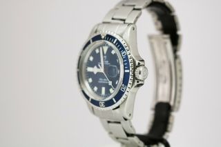 Vintage Tudor Prince Oyster Date Submariner 9411/0 Snow Flake Blue Dial 1970s 11