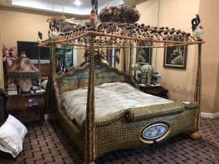 Bed - King Size - Mackenzie - Childs Rare In