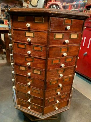 Antique Bolt Cabinet 72 Drawer American Bolt & Screw Company 1900 ' s 3