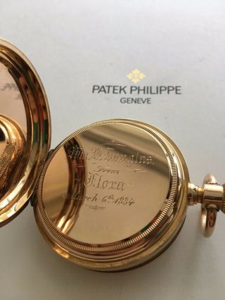 PATEK PHILIPPE POCKET WATCH - MASSIVE 51mm 18K ROSE GOLD HUNTER - c1882 2