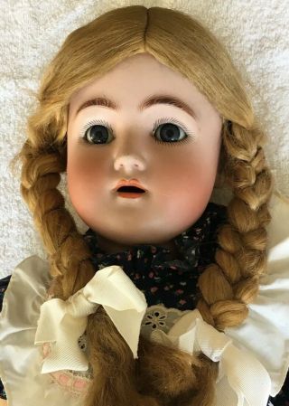 Antique Doll Simon & Halbig 14 1/2,  28” Tall.  Bisque Head Composition Wood Body