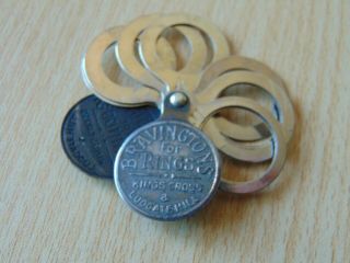 Antique Pocket Miniature Ring Sizer Bravingtons Kings Cross London Advertising