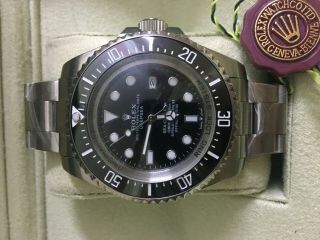 Rolex Sea - Dweller Deepsea Black on Black Ceramic Steel 3900m Watch 116610 2