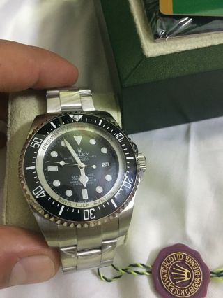Rolex Sea - Dweller Deepsea Black on Black Ceramic Steel 3900m Watch 116610 8