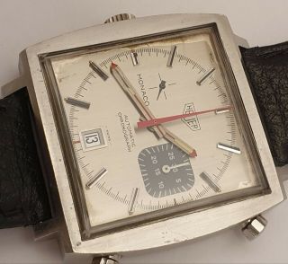 Vintage Heuer Monaco Chronograph Cal 15 1533 G 6