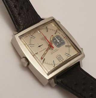 Vintage Heuer Monaco Chronograph Cal 15 1533 G 8