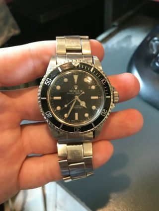 Rolex Vintage 5513 Oyster Perpetual Submariner Circa 1967 40mm Stainless Steel