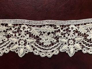 Victorian Duchesse Bobbin Lace Edging Sew Craft Collect