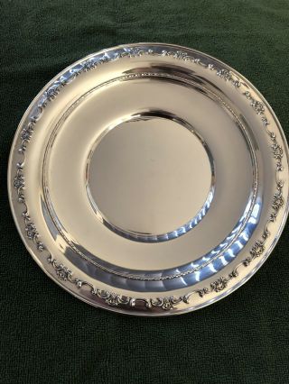 Vintage Gorham Sterling Silver Strasbourg 10” Plate Platter 1123