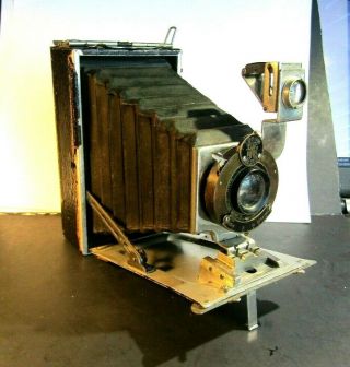 Antique Kodak Folding Camera Plate Type Premoette 1a Early & Functional