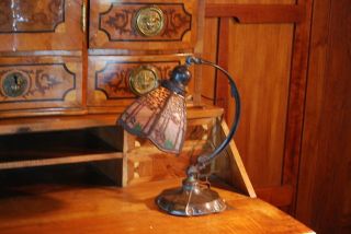 Handel Pine tree landscape desk lamp,  mission,  arts and crafts 6