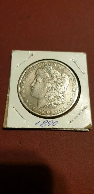 1890 - P Morgan Silver Dollar Collectible Antique Rare Circulated 2