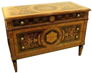 Neoclassical Italianate Marquetry Contemporary Sideboard