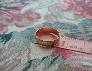 Wide 18k Gold Wedding Band Ring 3