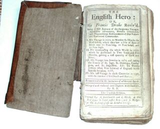Antique Book The English Hero Or Sir Francis Drake Revived 12th Edition C 1747