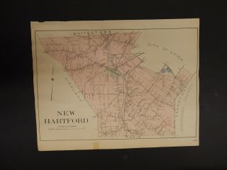 York,  Oneida County Map,  1907 Town Of Hartford R3 14
