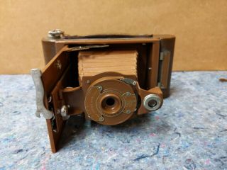 Antique Rainbow Hawk - Eye Kodak No.  2 Model B Folding Camera