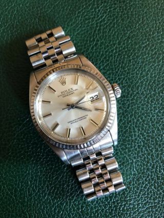 Rolex Datejust Ref.  1601 Steel And White Gold Vintage Watch 1974 Production