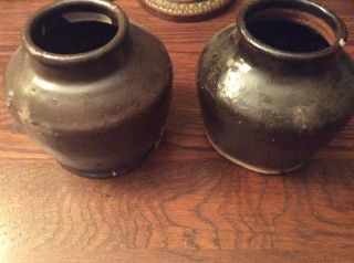 Chinese Stoneware Pottery Brown Glaze Jar